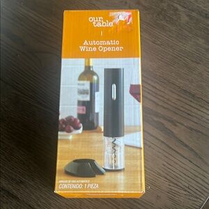 Our Table Automatic Wine Opener - Black